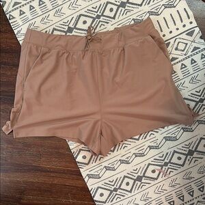 Old Navy Active Powersoft High Rise Women's Tan Shorts sz XL
